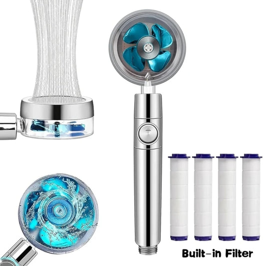 Rotation Turbo Fan Shower Head