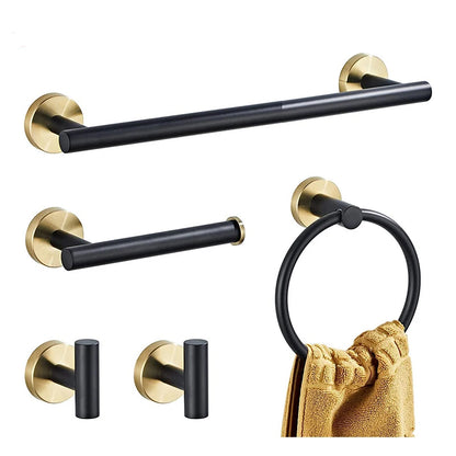 Matte Black Gold Toilet Paper Holder