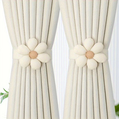 Floral pattern curtain tie